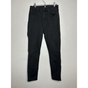 7 For All Mankind Women's Cropped Gwenevere Mid Rise Black Jean Size 27